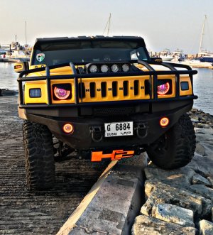 Hummer H2 Fog Light Halo Kit - ORACLE Lighting - Blue - `03-`10
